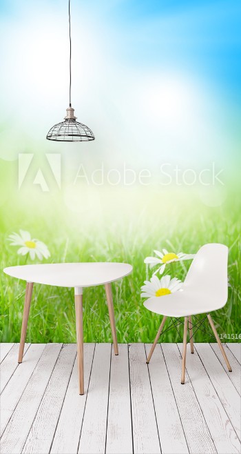 Image de Chamomile flowers on grass field